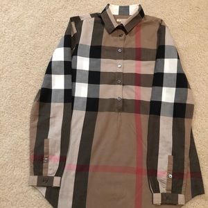 Women’s Burberry check shirt